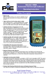 Thumbnail of document Manual - 422 Thermocouple Calibrator